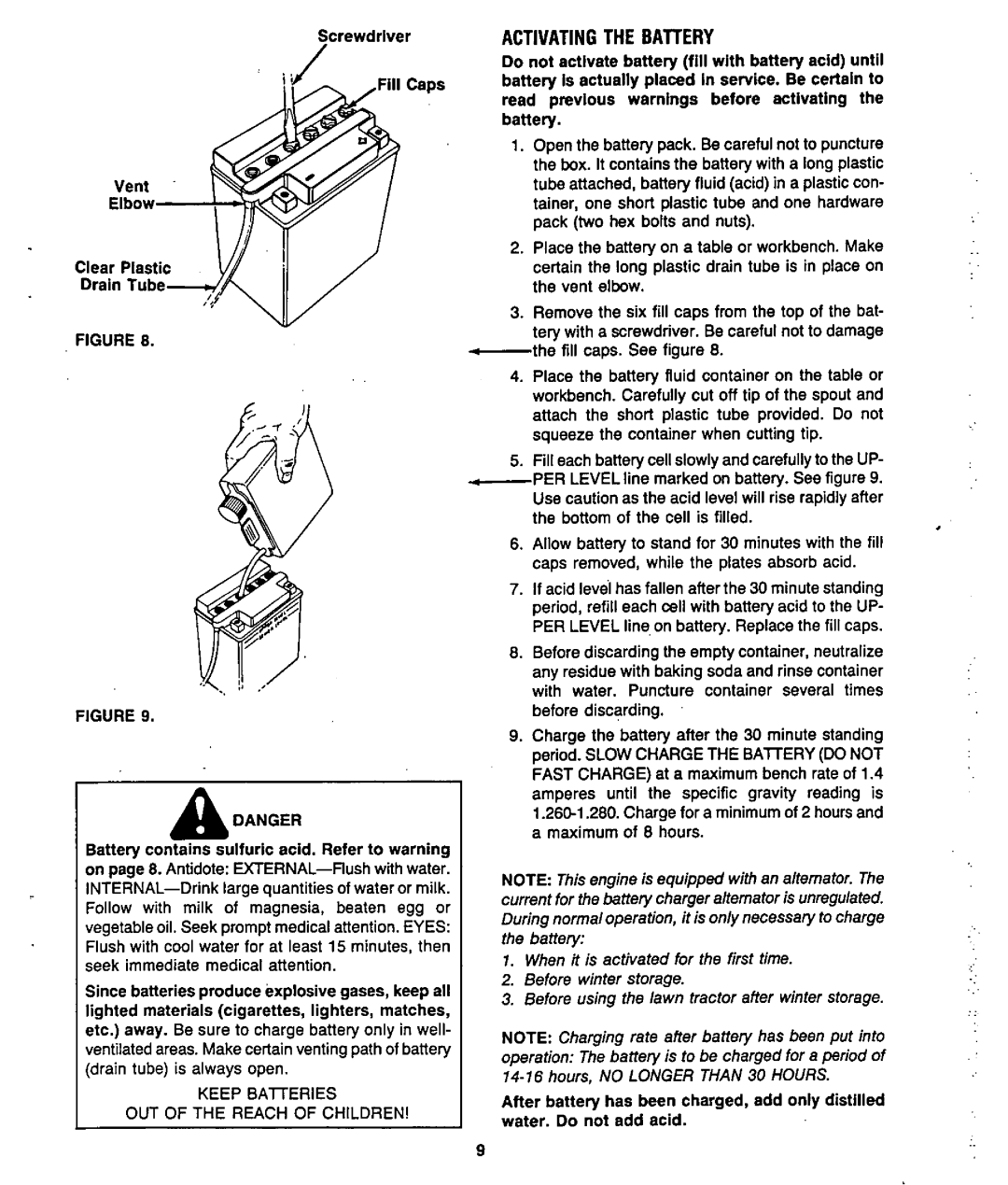 Bolens 130-521D190, 130-511C190 manual 