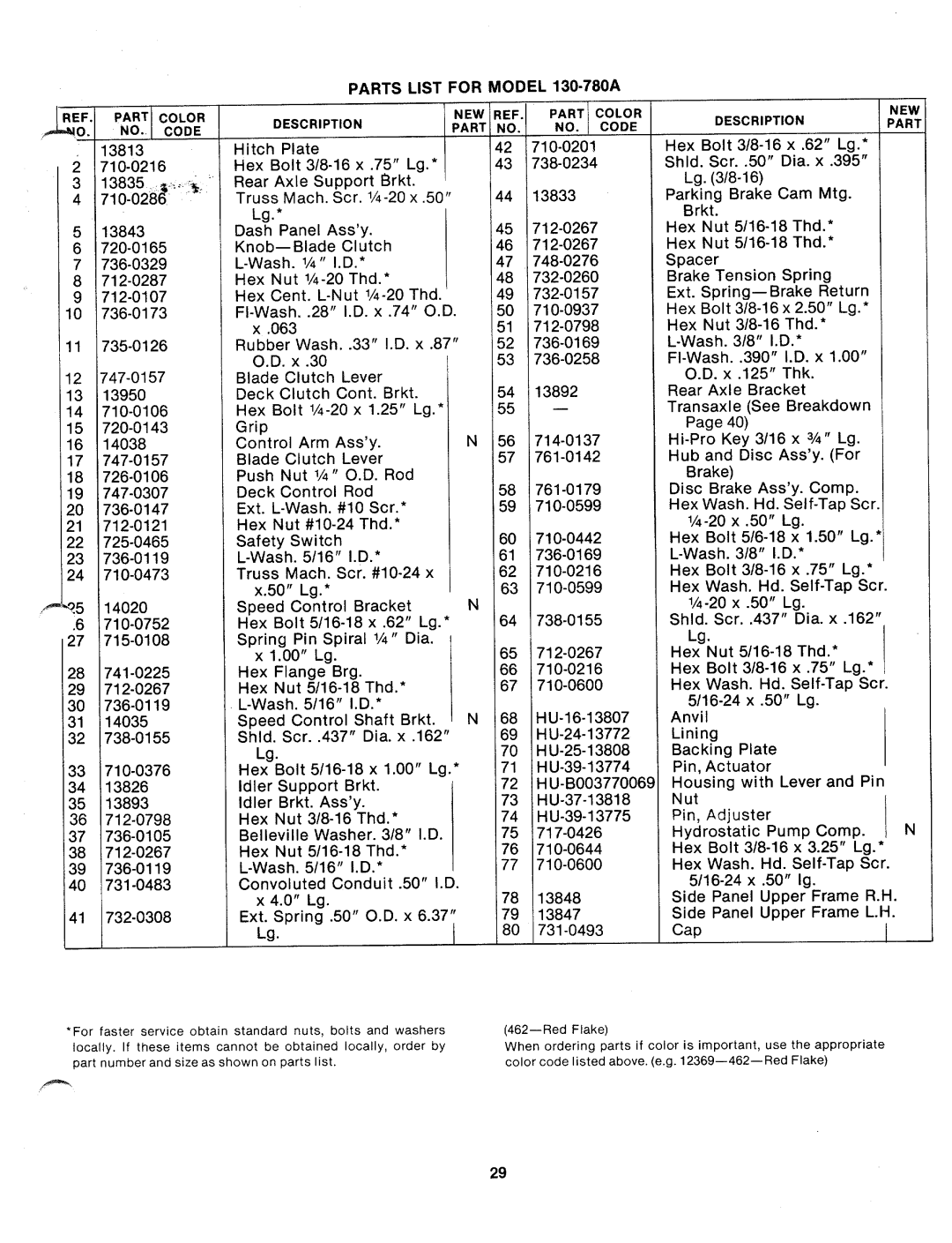 Bolens 130-780A manual 