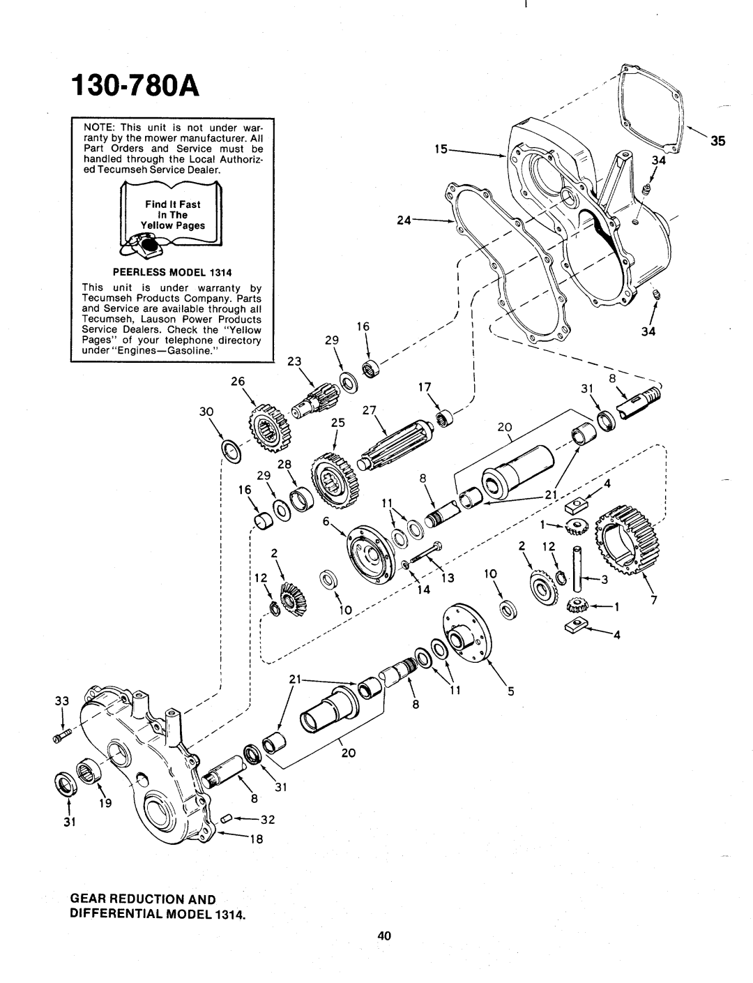 Bolens 130-780A manual 