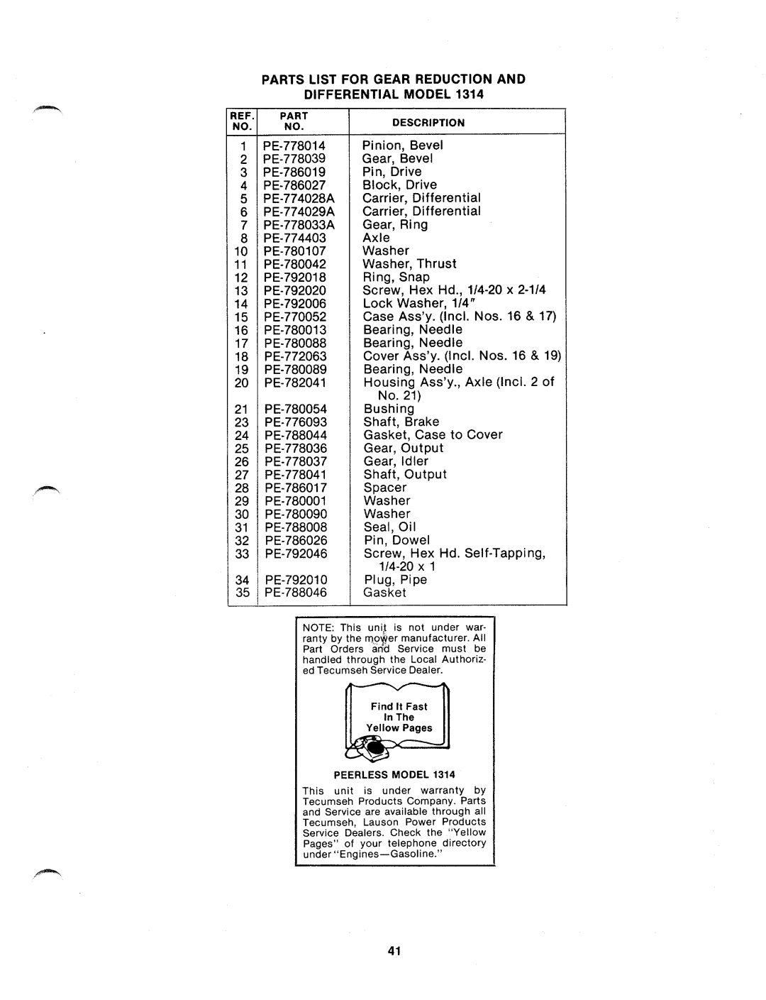 Bolens 130-780A manual 