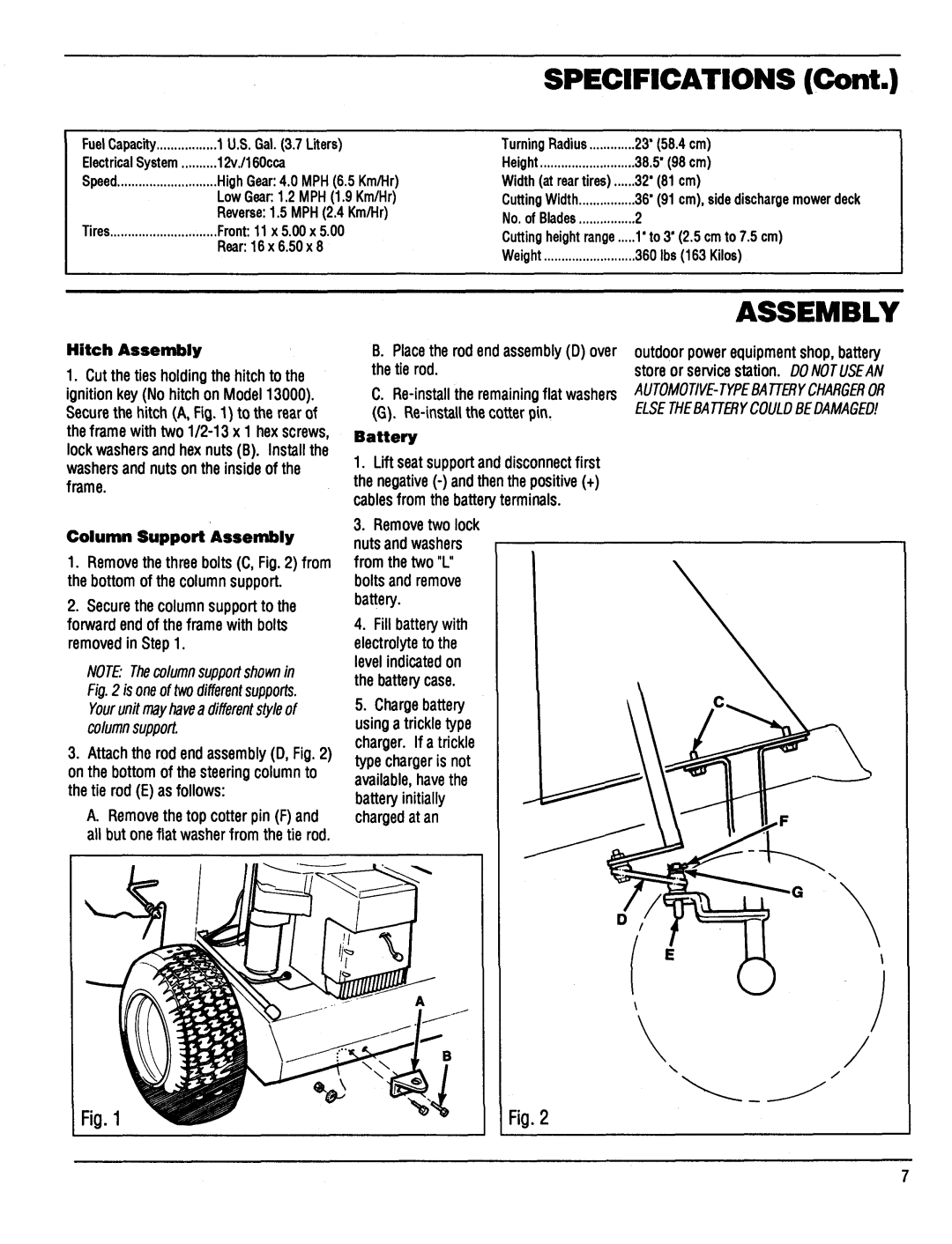 Bolens 13001, 13007, 13006, 13002, 13000, 13004, 13003, 13005, 13057, 13055, 13068, 13067 manual 