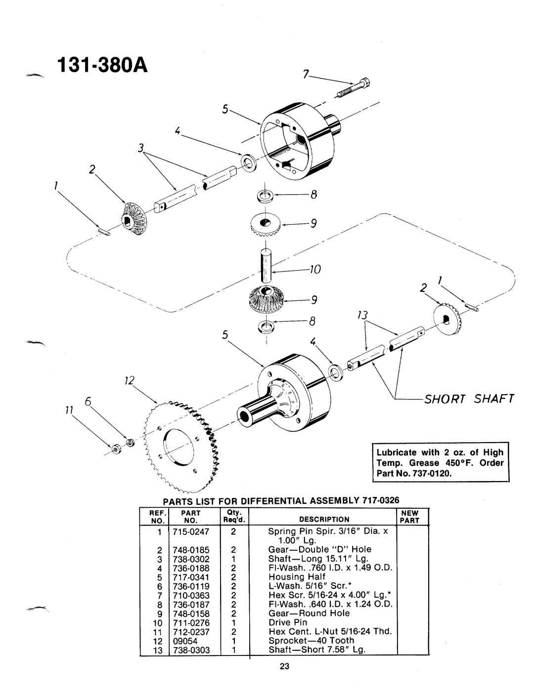 Bolens 131-380A manual 