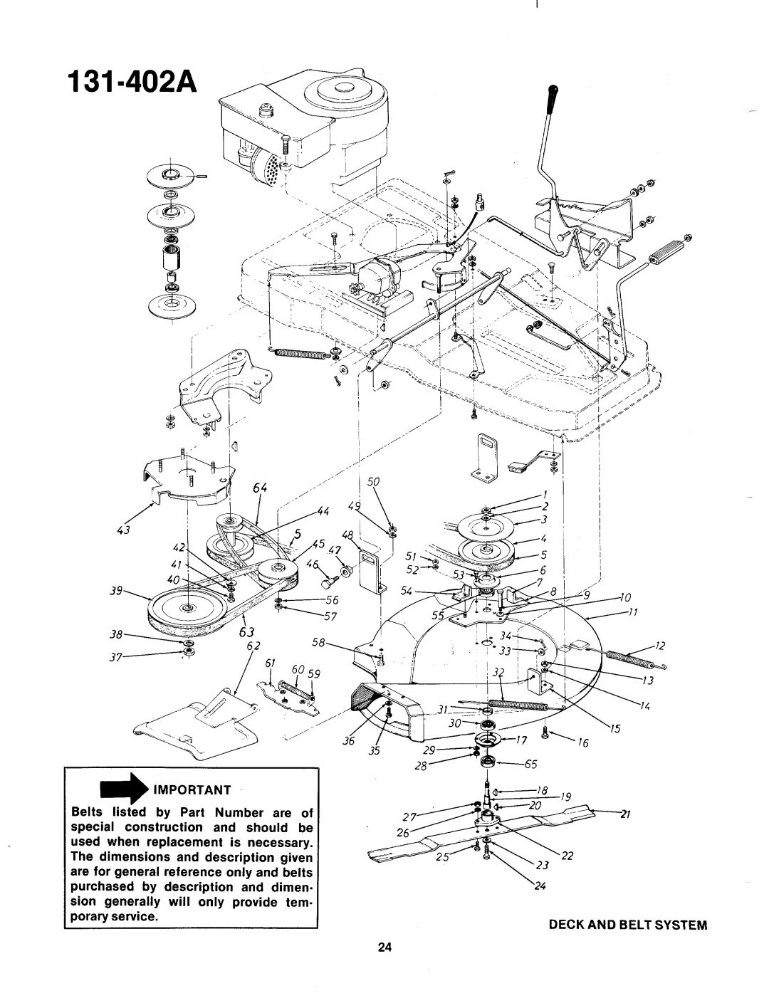 Bolens 131-402A manual 