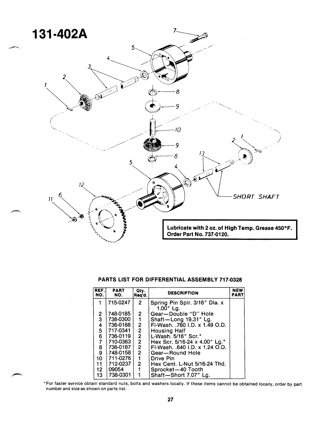 Bolens 131-402A manual 