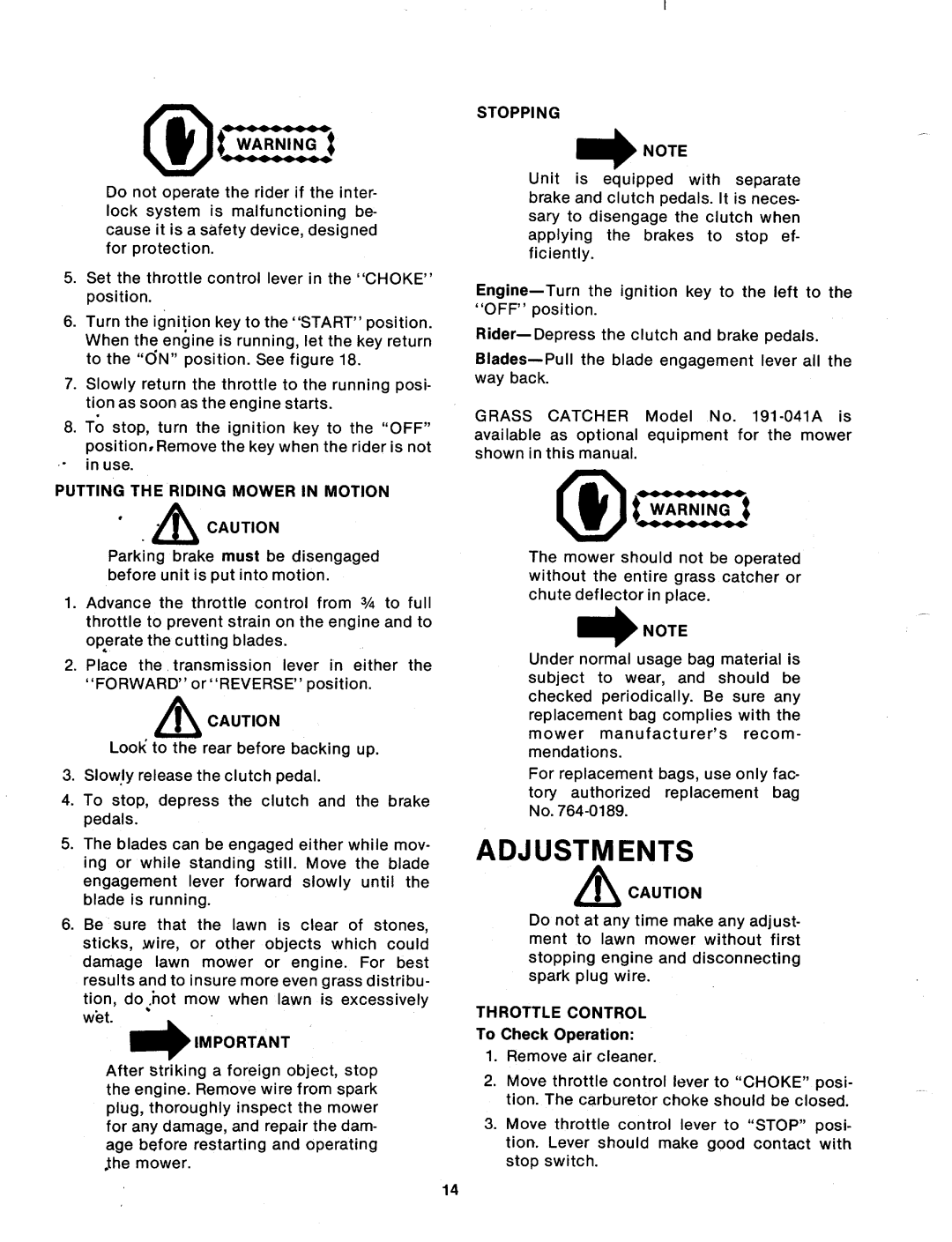 Bolens 131-410A manual 