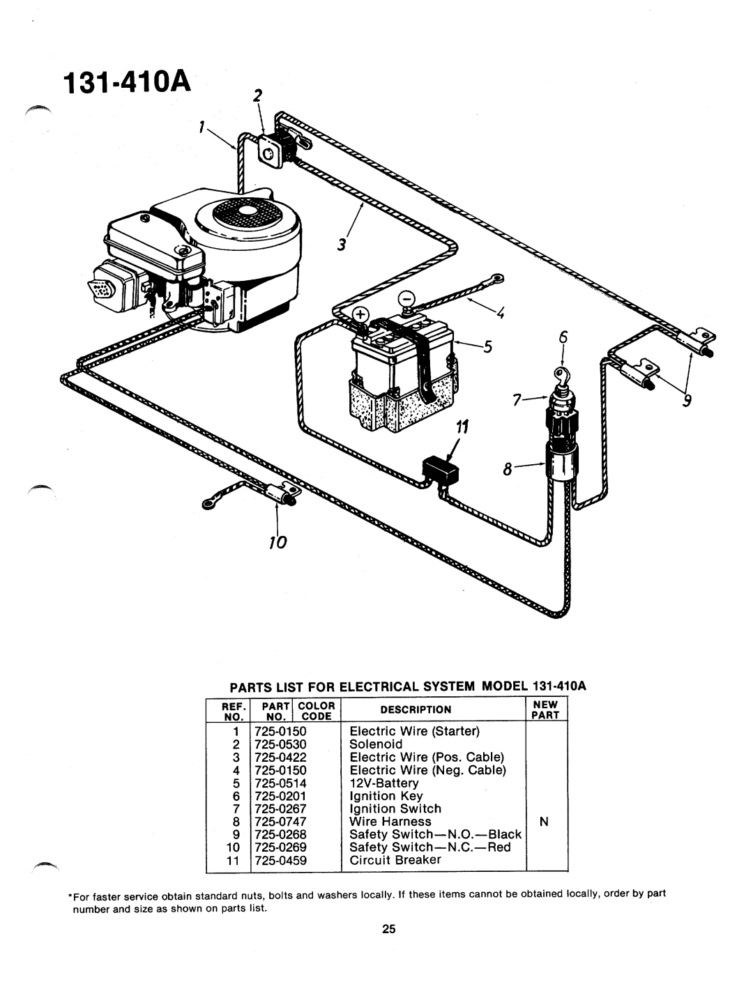 Bolens 131-410A manual 