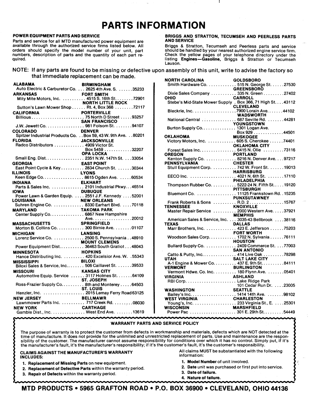 Bolens 131-410A manual 