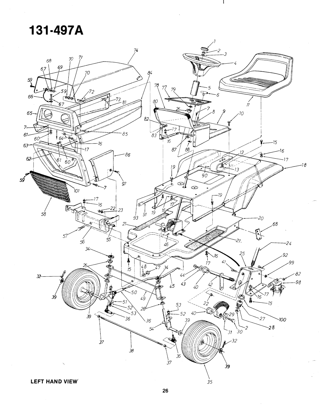 Bolens 131-497A manual 