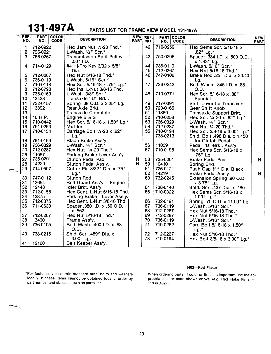 Bolens 131-497A manual 