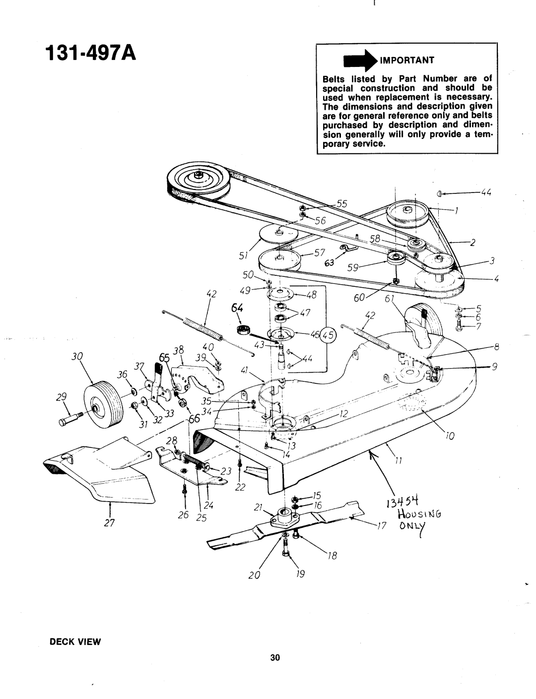 Bolens 131-497A manual 