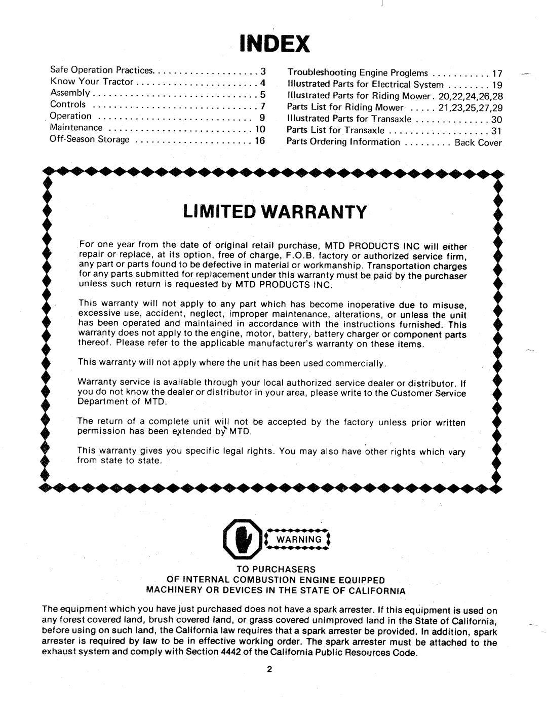 Bolens 131-730A, 131-050A manual 