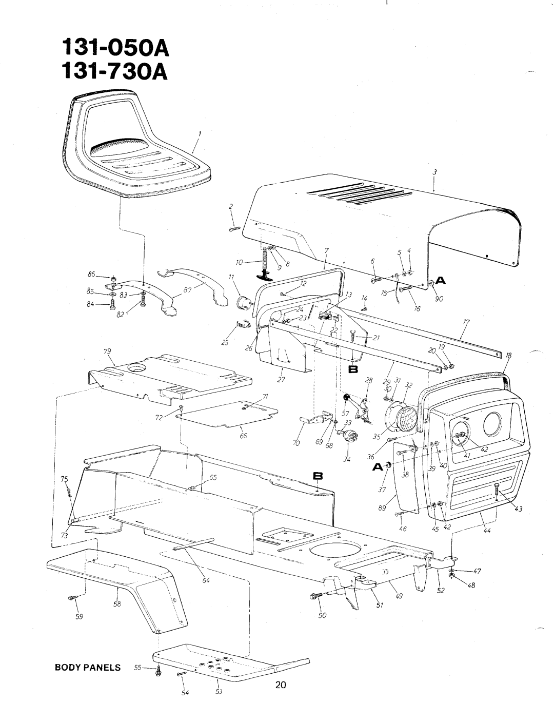 Bolens 131-730A, 131-050A manual 