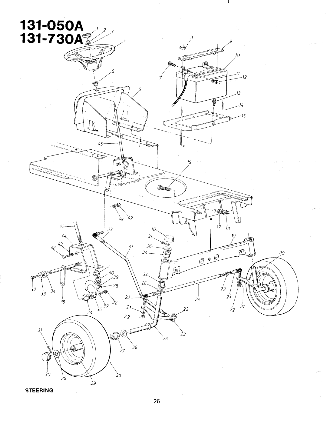 Bolens 131-730A, 131-050A manual 