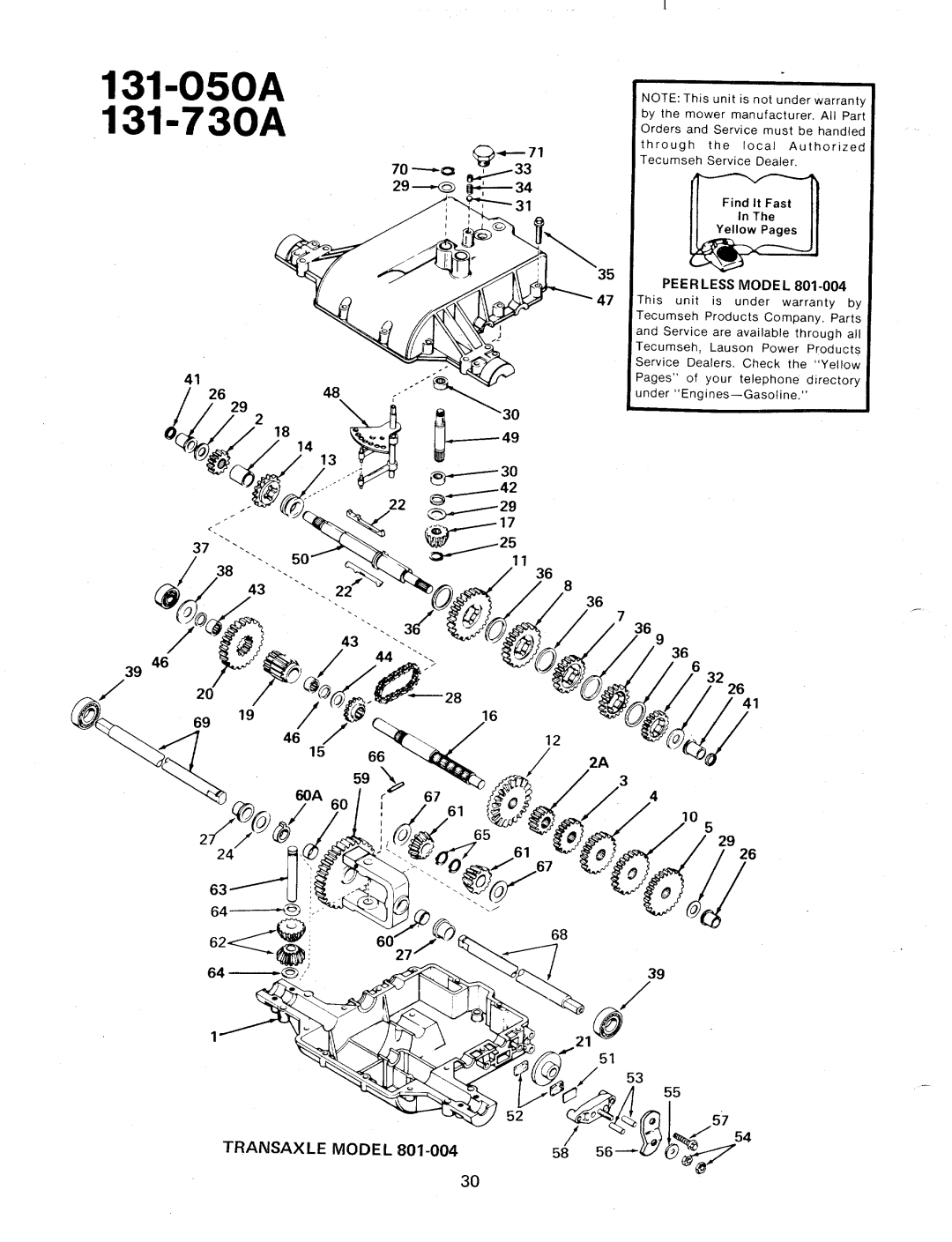 Bolens 131-730A, 131-050A manual 