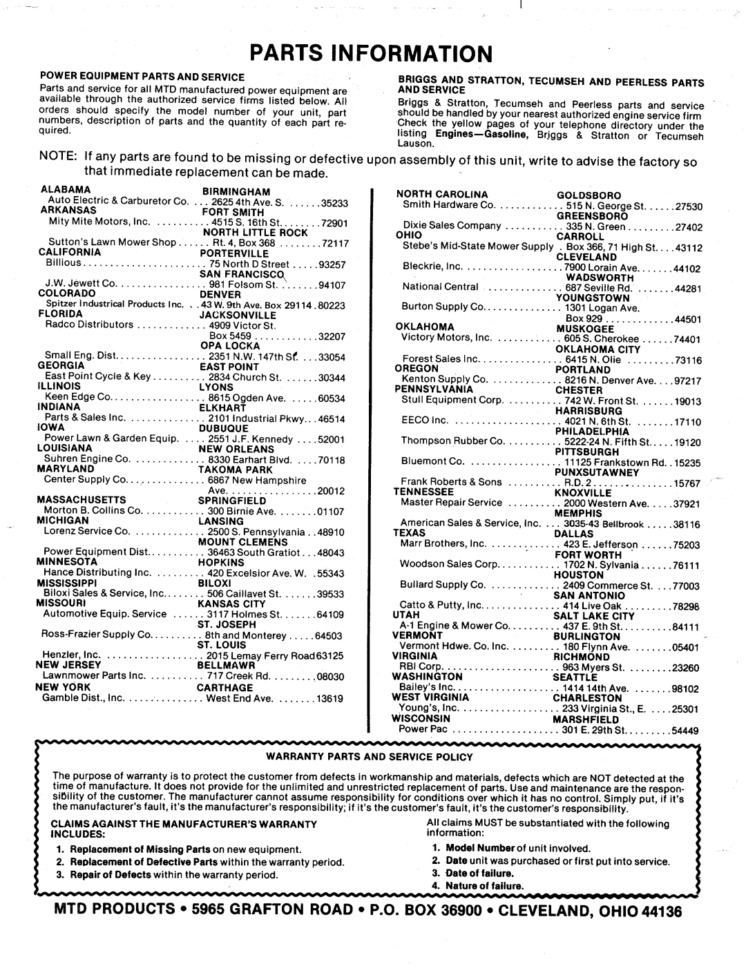 Bolens 131-730A, 131-050A manual 