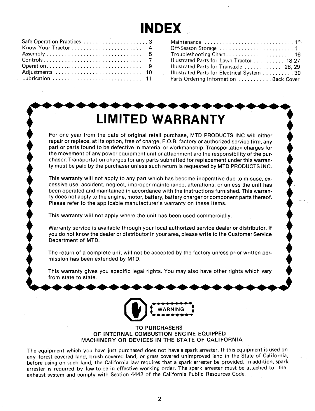 Bolens 132-730A manual 