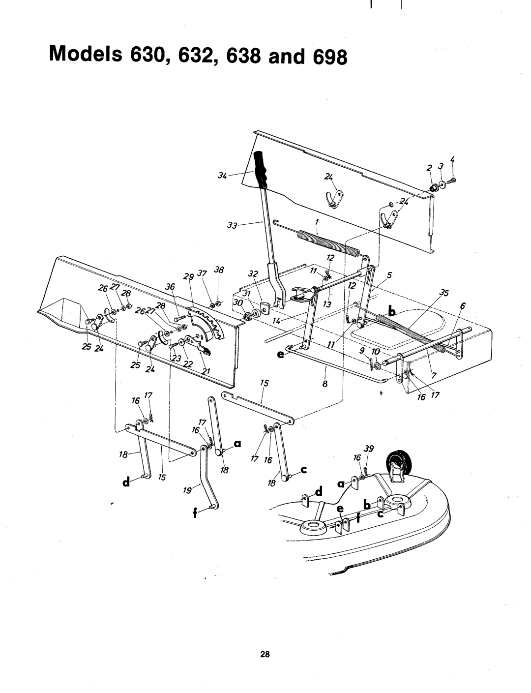 Bolens 133-632A, 133-698A, 133-638A, 133-630A manual 