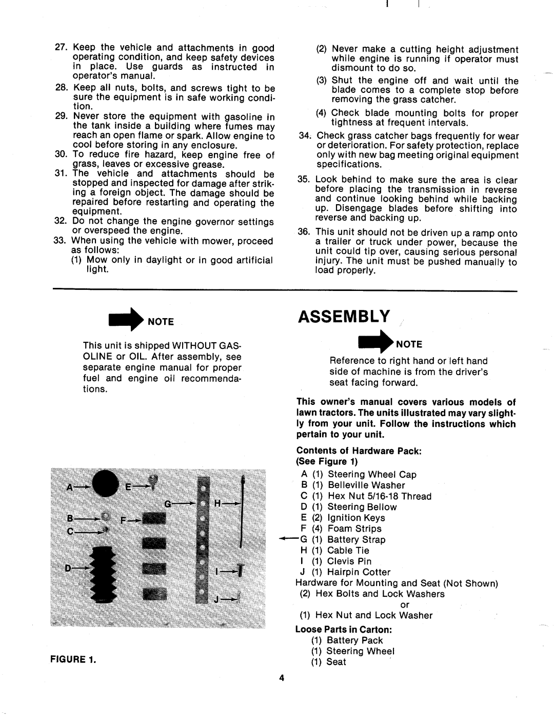 Bolens 133-632A, 133-698A, 133-638A, 133-630A manual 