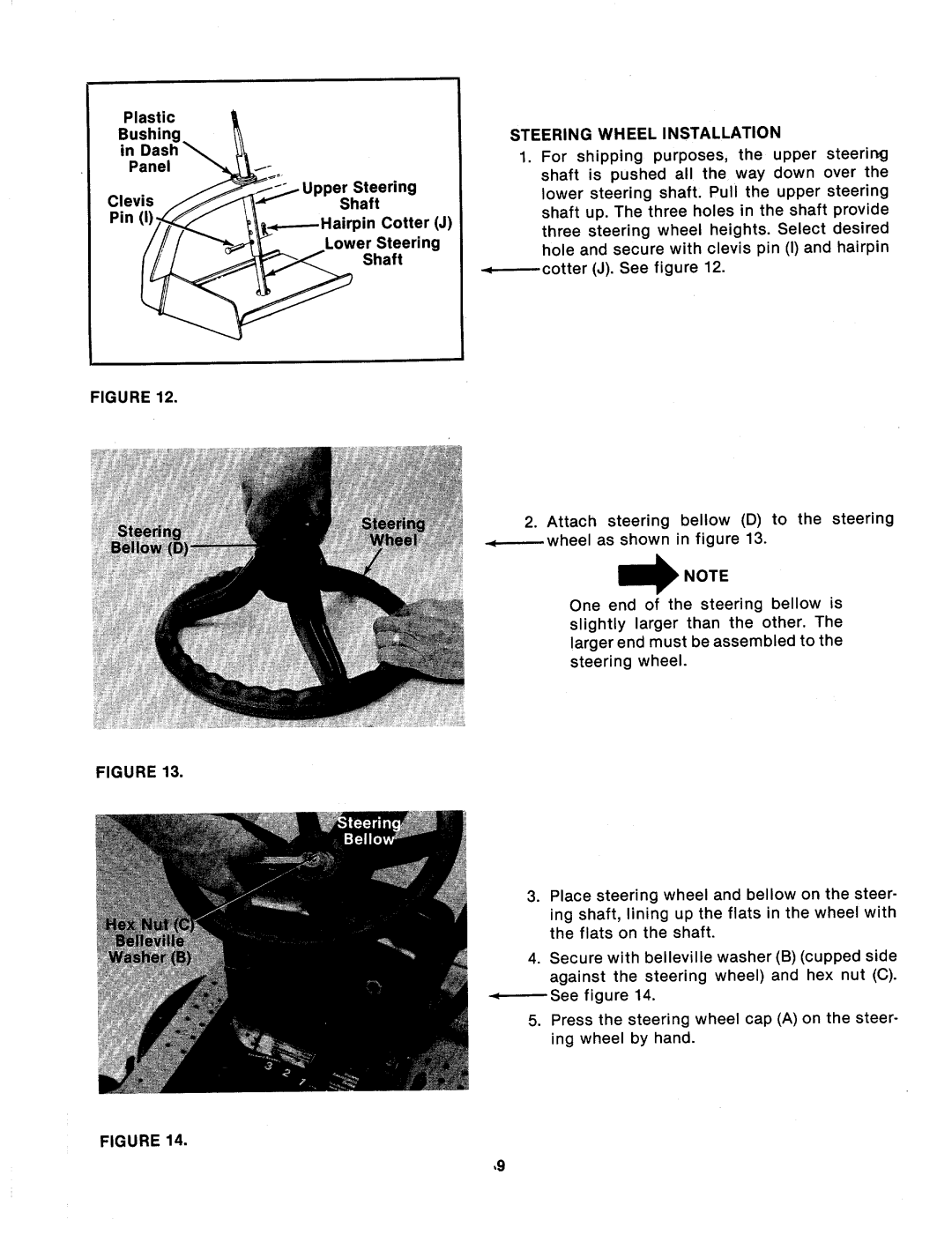 Bolens 133-698A, 133-632A, 133-638A, 133-630A manual 