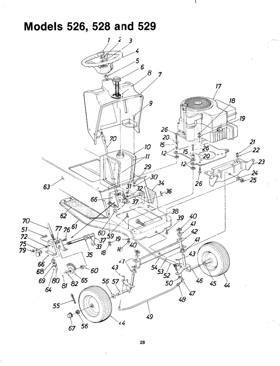 Bolens 134-526-000, 134-529-000, 134-528-000 manual 