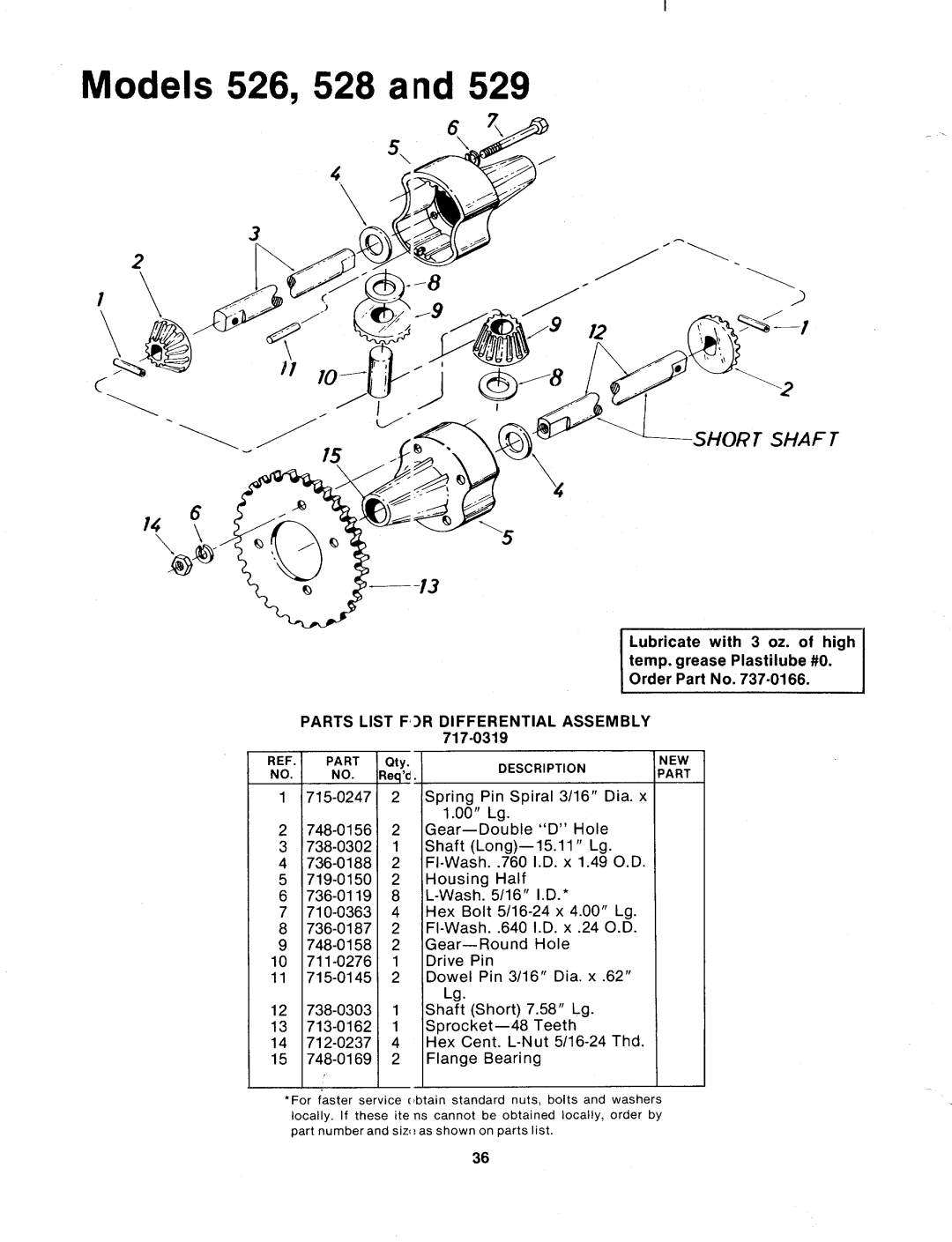 Bolens 134-529-000, 134-526-000, 134-528-000 manual 