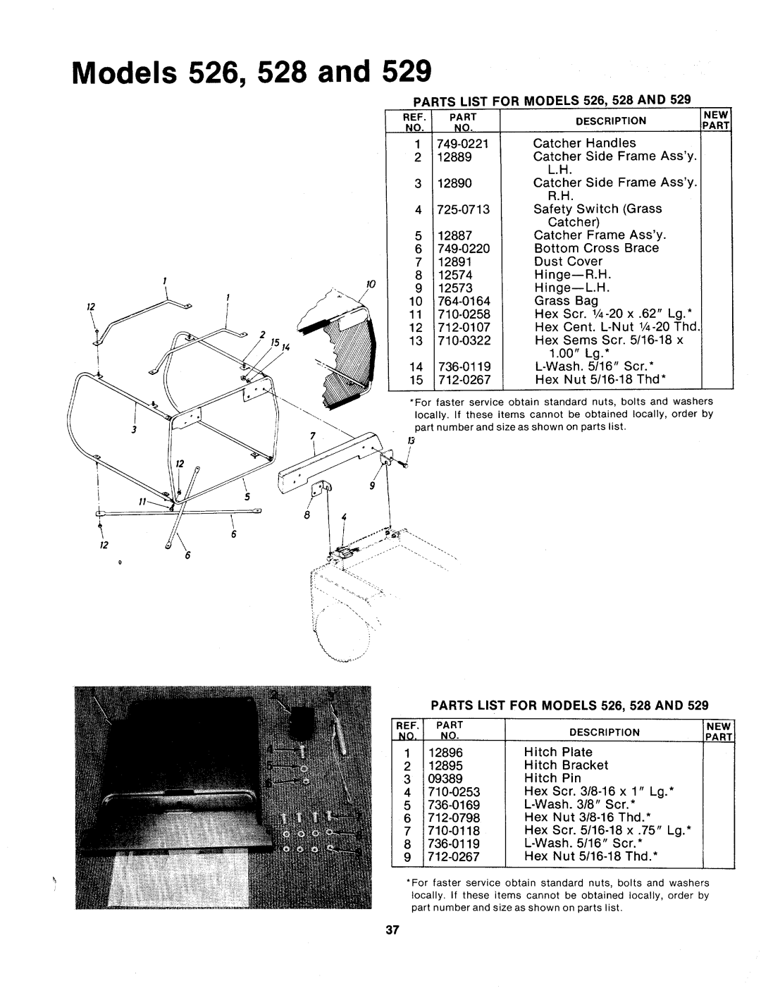 Bolens 134-526-000, 134-529-000, 134-528-000 manual 