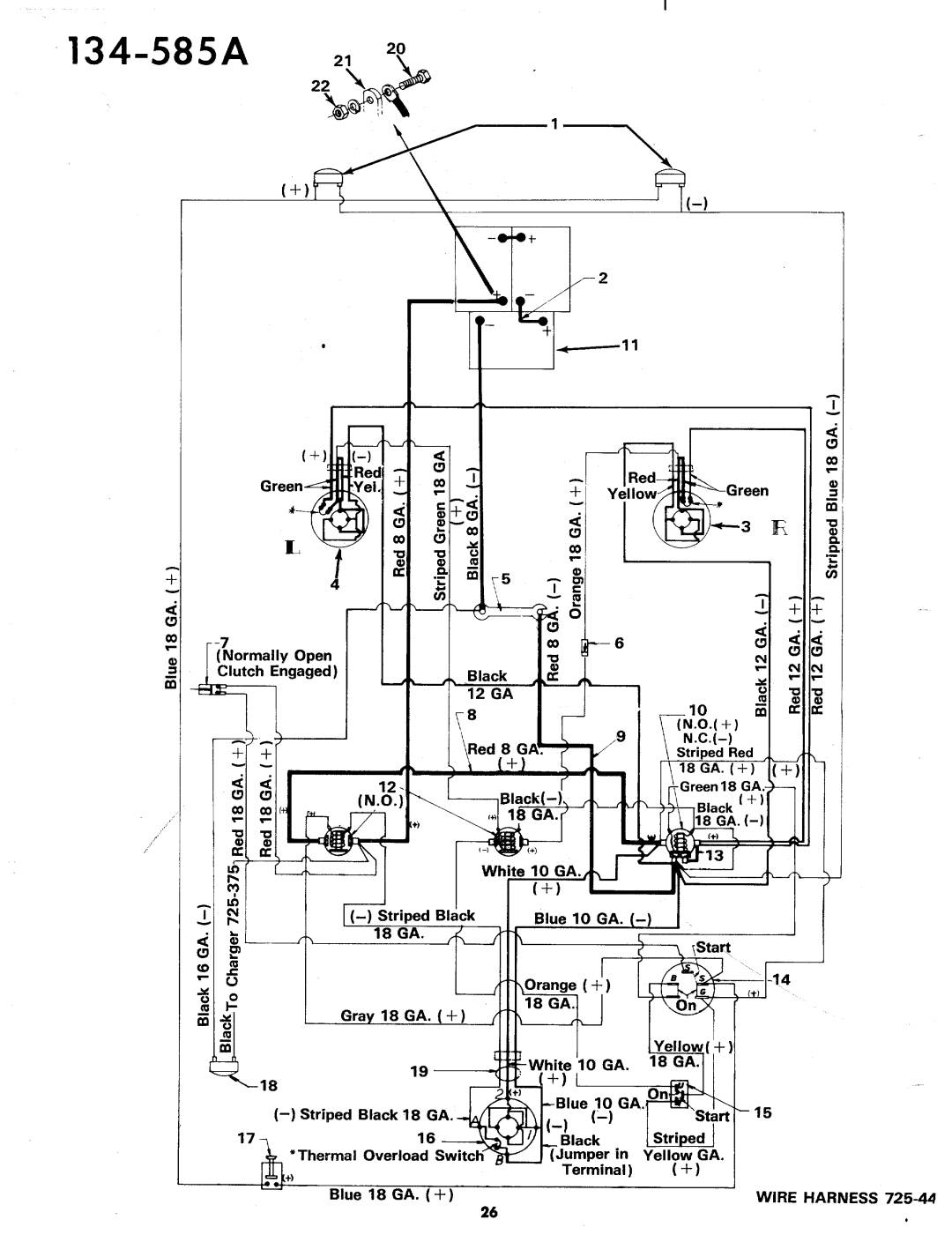 Bolens 134-585A manual 