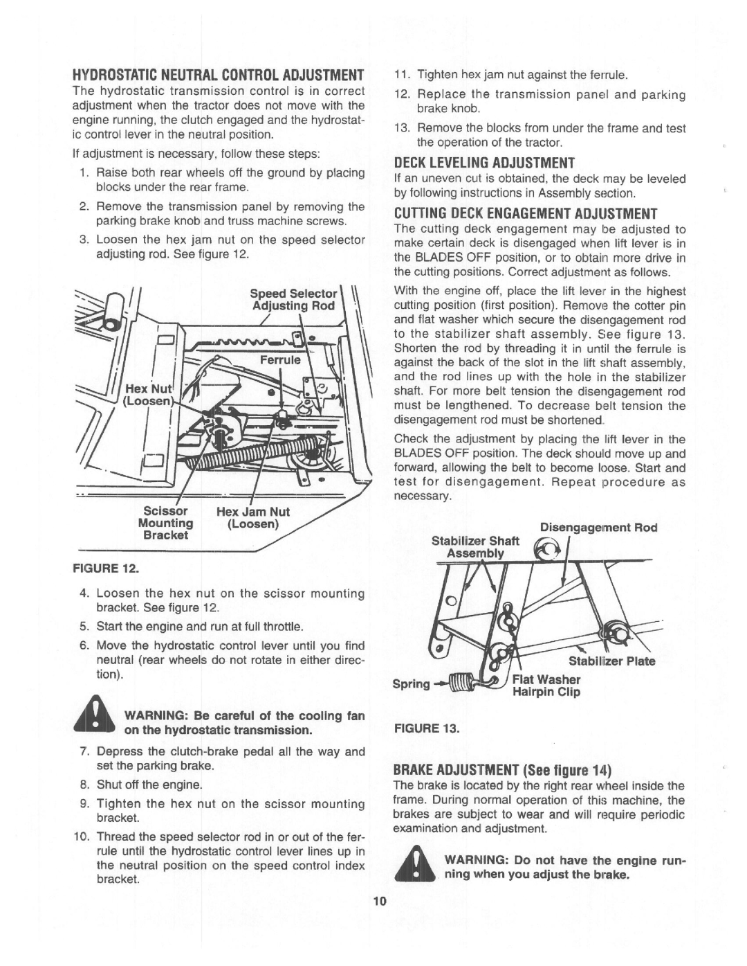 Bolens 135N604F401, 135V694H401, 135X694G401 manual 