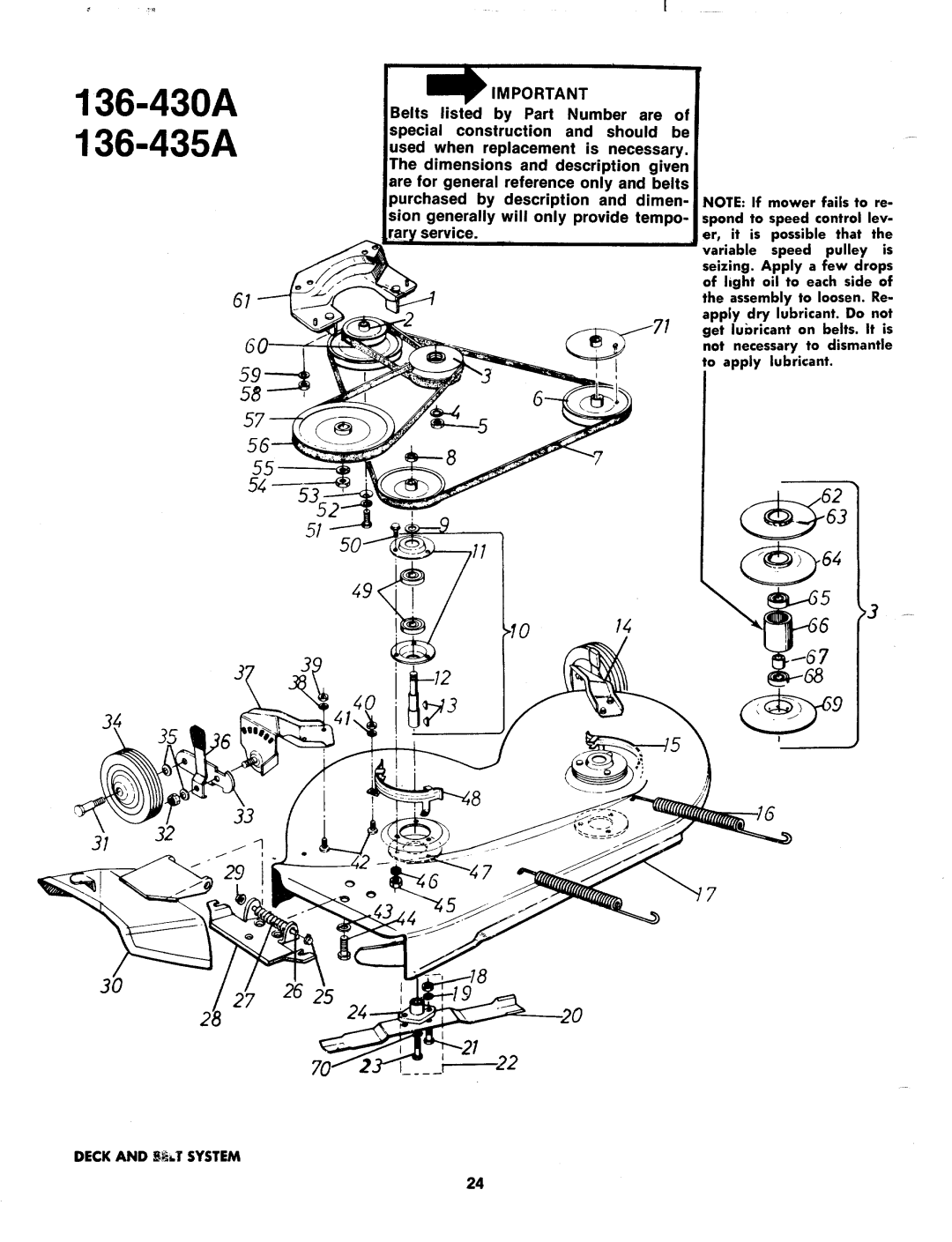 Bolens 136-435A, 136-430A manual 