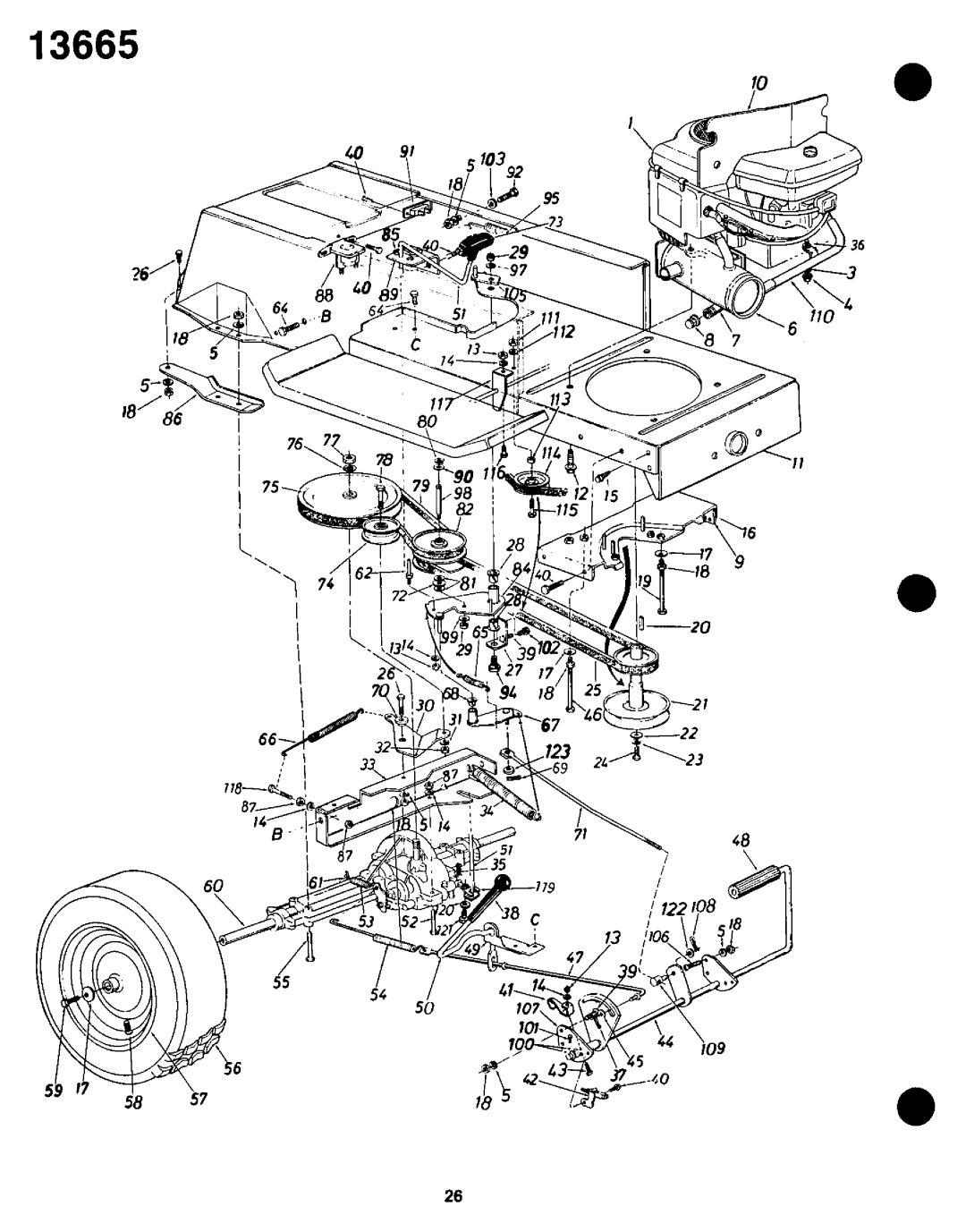 Bolens 13665-8 manual 