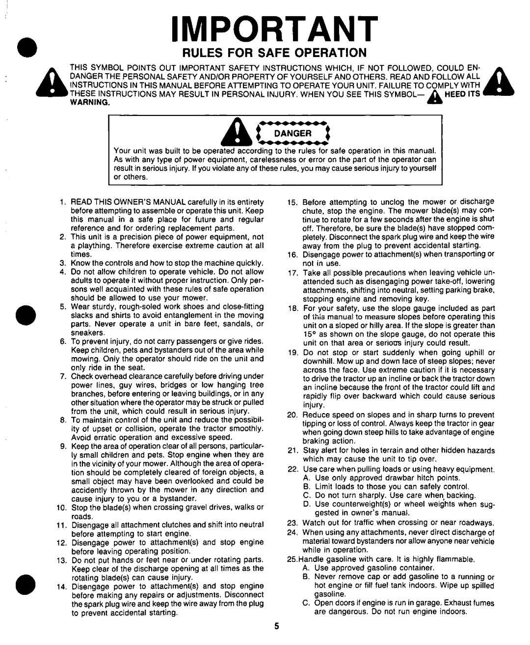 Bolens 13665-8 manual 