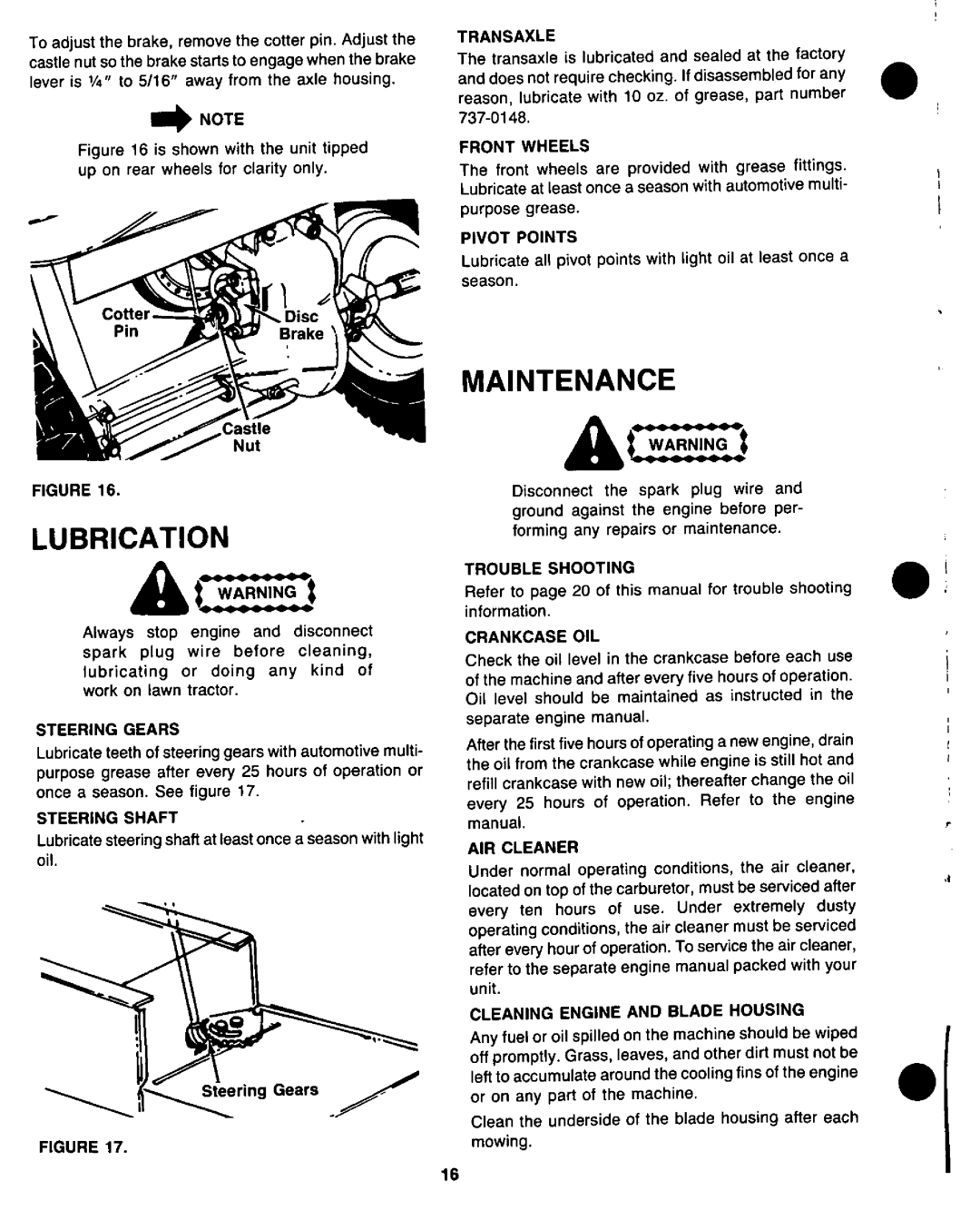 Bolens 13665-8 manual 