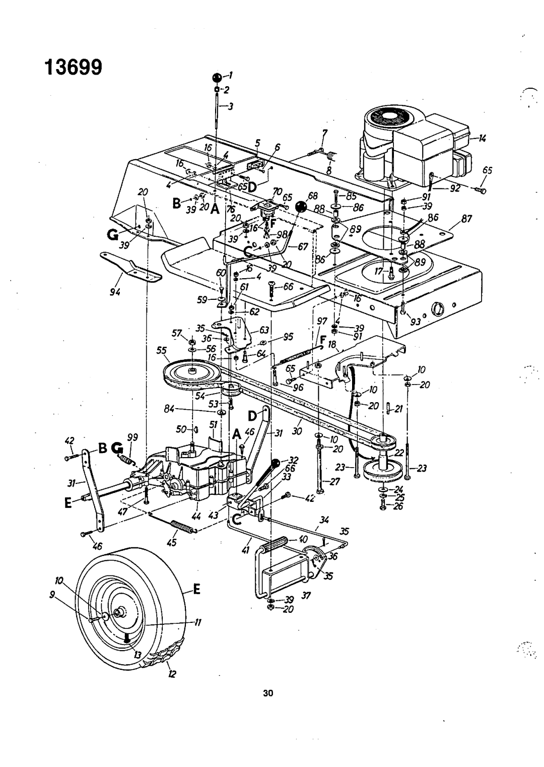 Bolens 13699U manual 