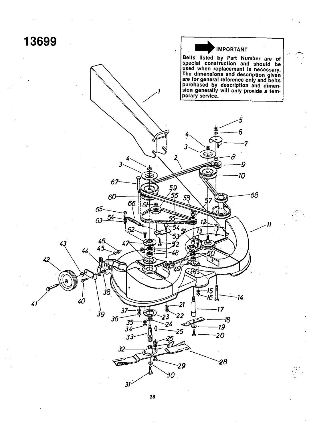 Bolens 13699U manual 