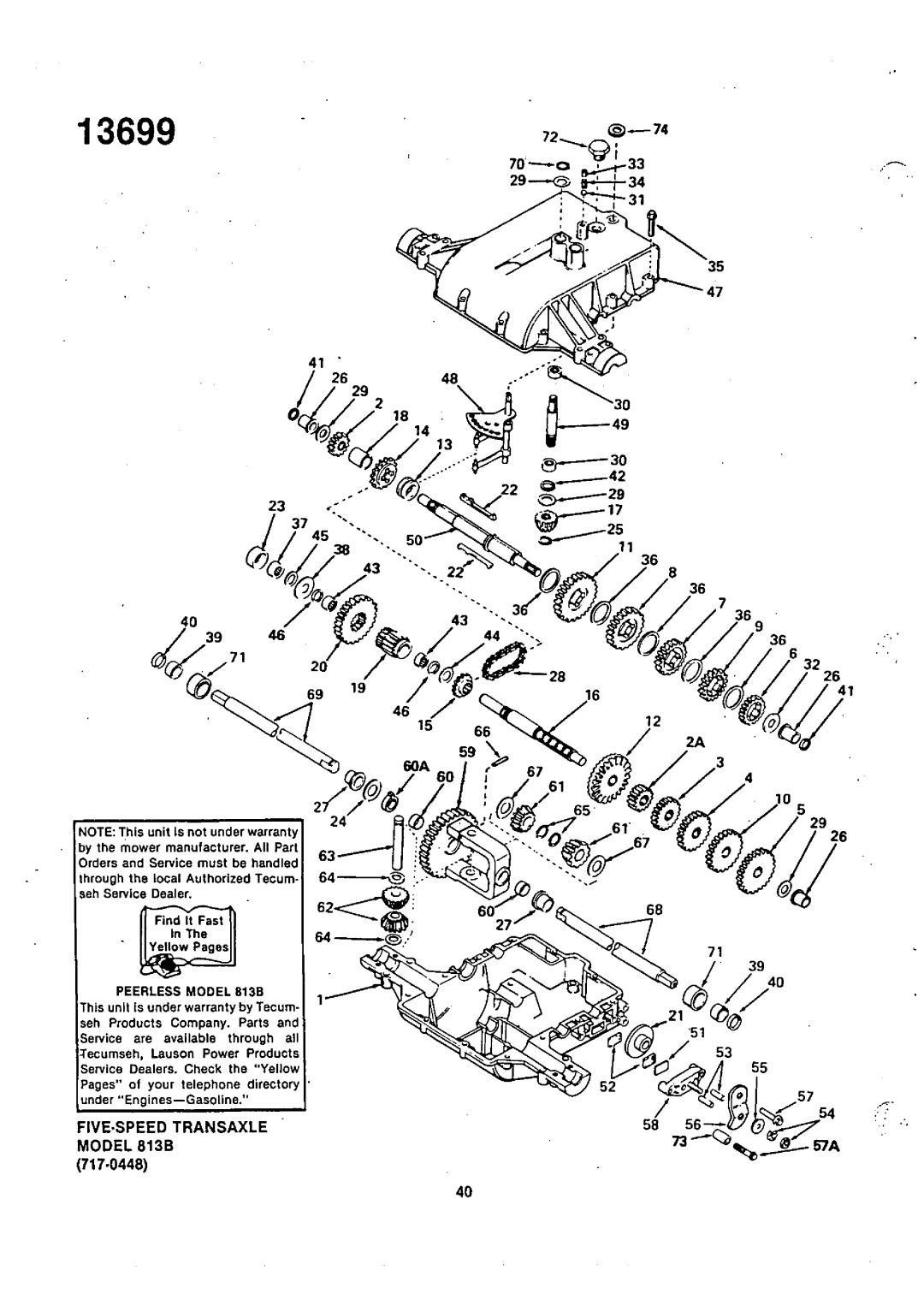 Bolens 13699U manual 