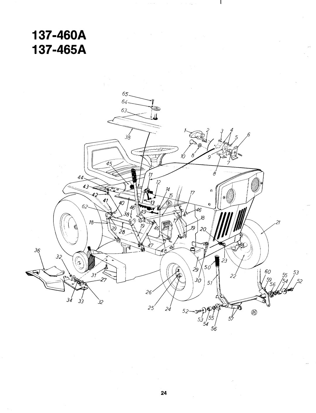 Bolens 137-645-300, 137-465A, 137-460A, 137-460-300 manual 