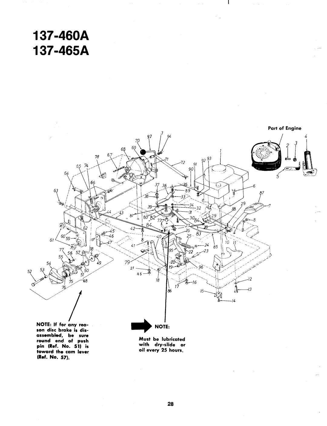 Bolens 137-645-300, 137-465A, 137-460A, 137-460-300 manual 