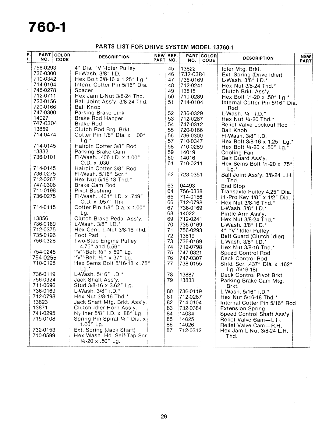 Bolens 13760-1 manual 