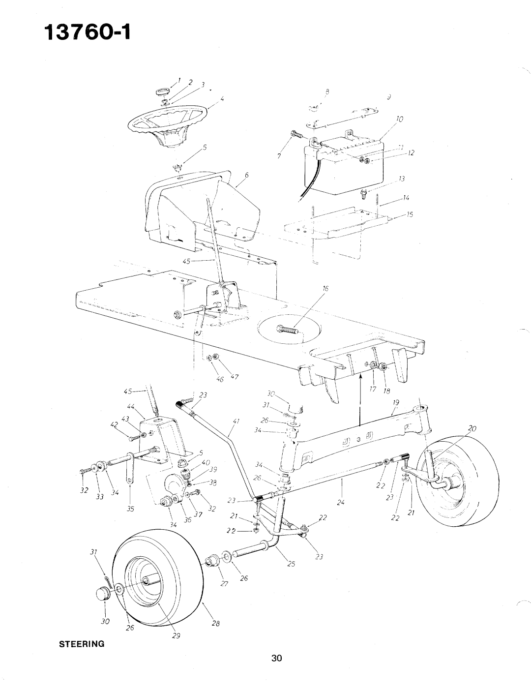 Bolens 13760-1 manual 