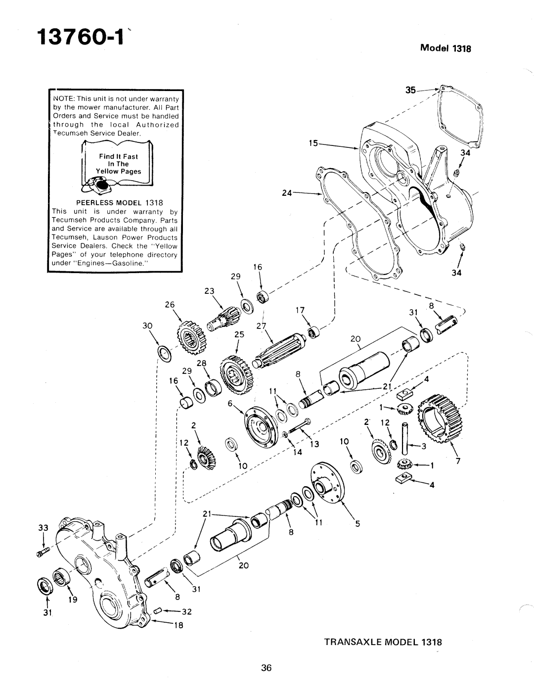 Bolens 13760-1 manual 