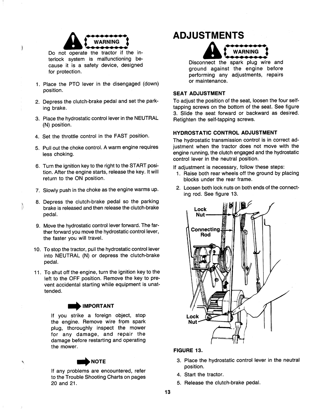 Bolens 138-784-401 manual 