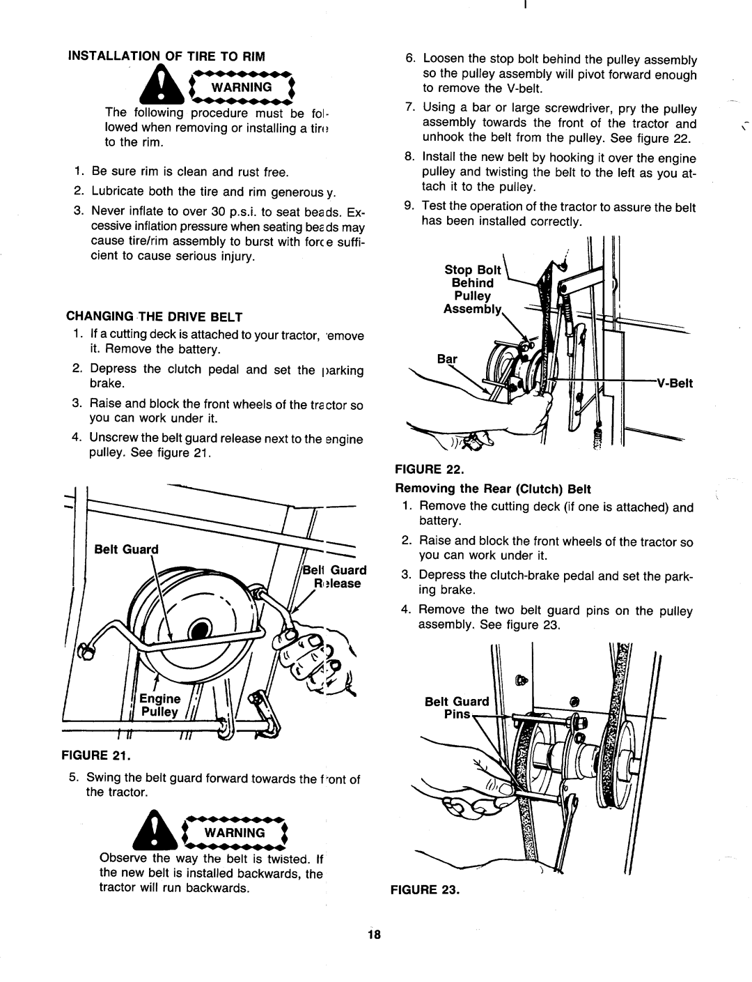 Bolens 138-784-401 manual 