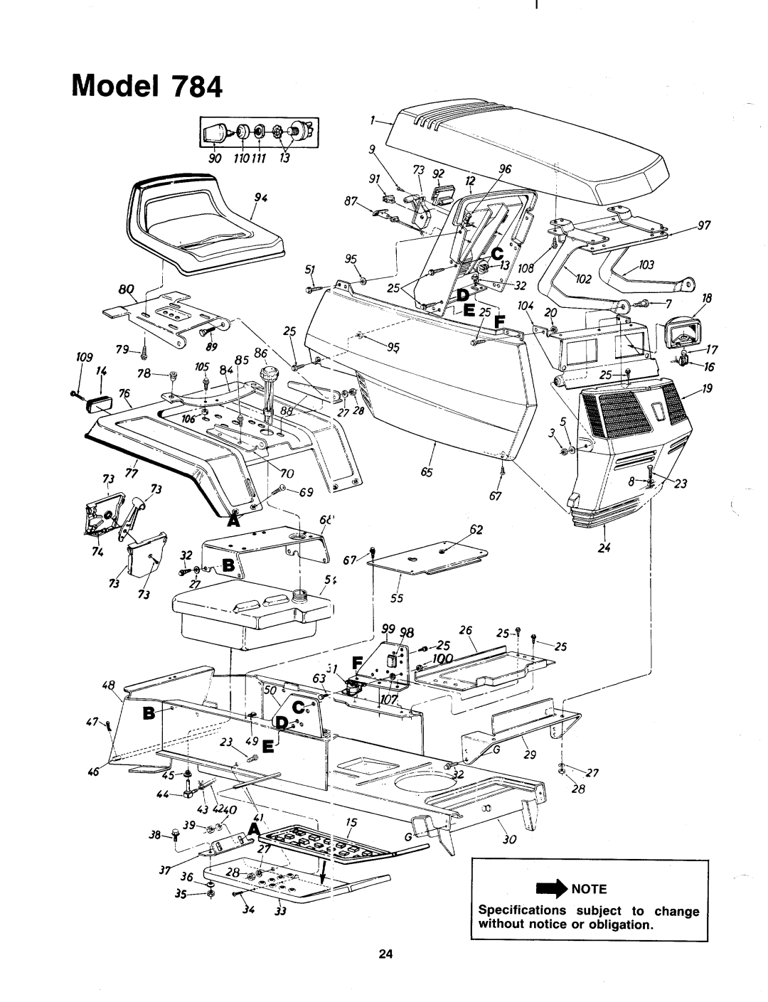 Bolens 138-784-401 manual 