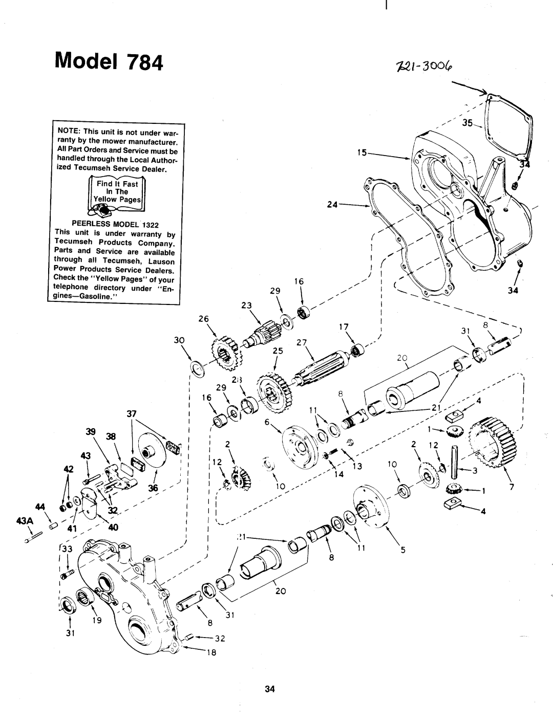 Bolens 138-784-401 manual 