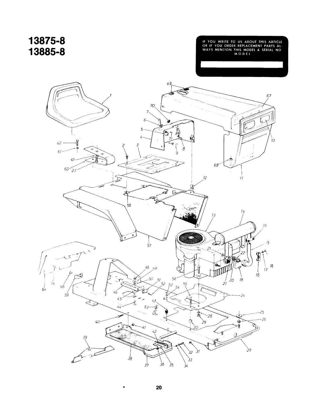 Bolens 13885-8, 13875-8 manual 