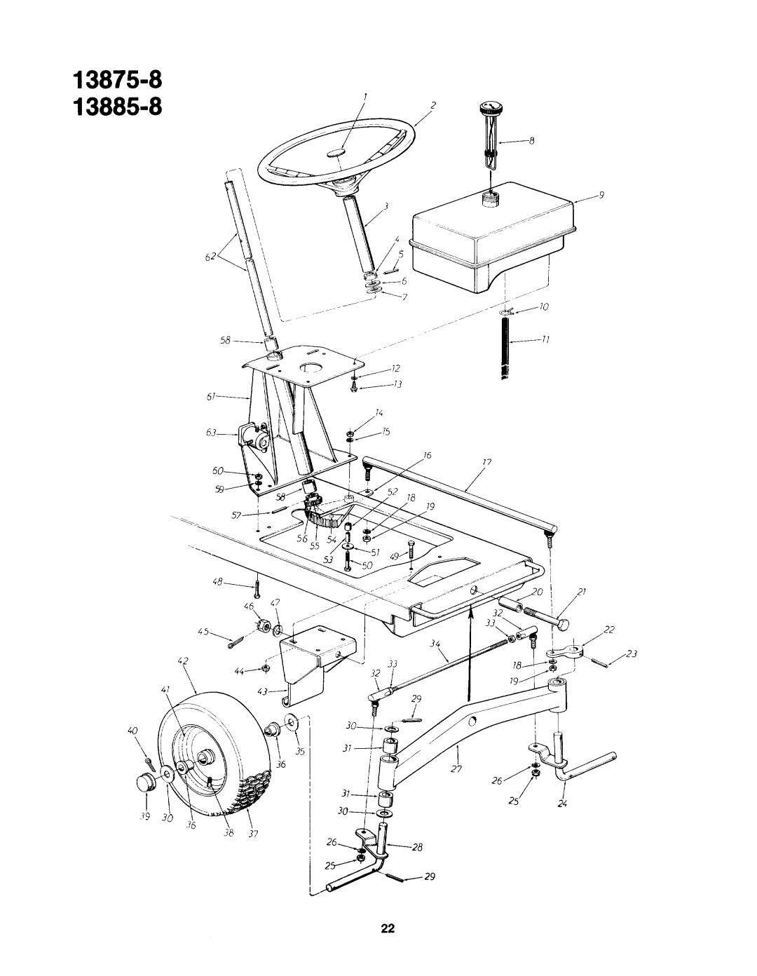 Bolens 13885-8, 13875-8 manual 