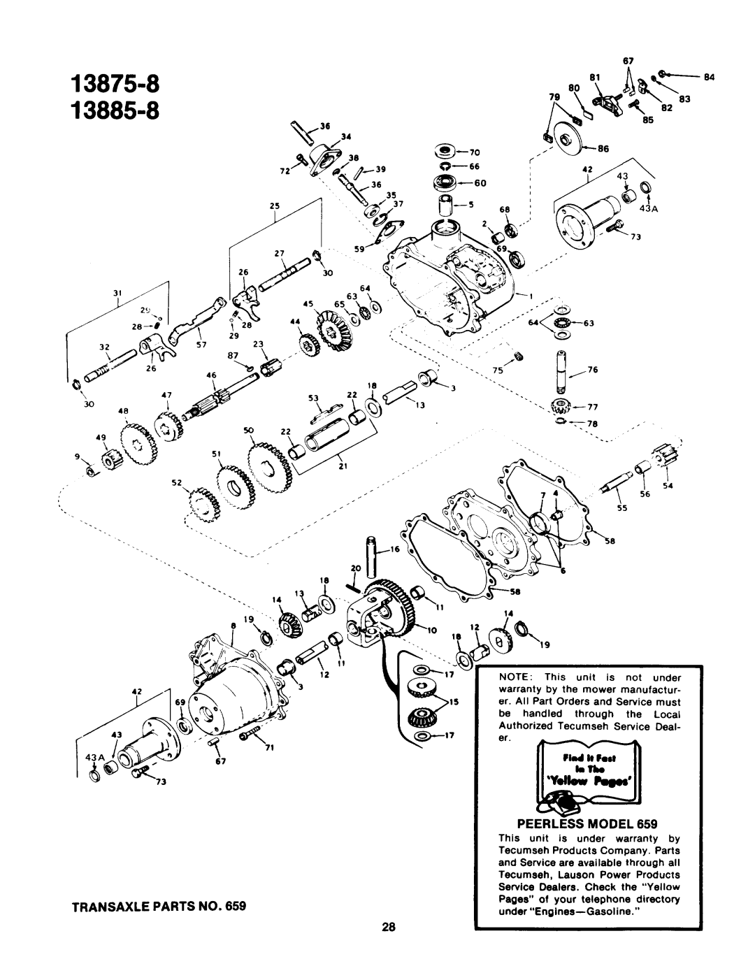 Bolens 13885-8, 13875-8 manual 