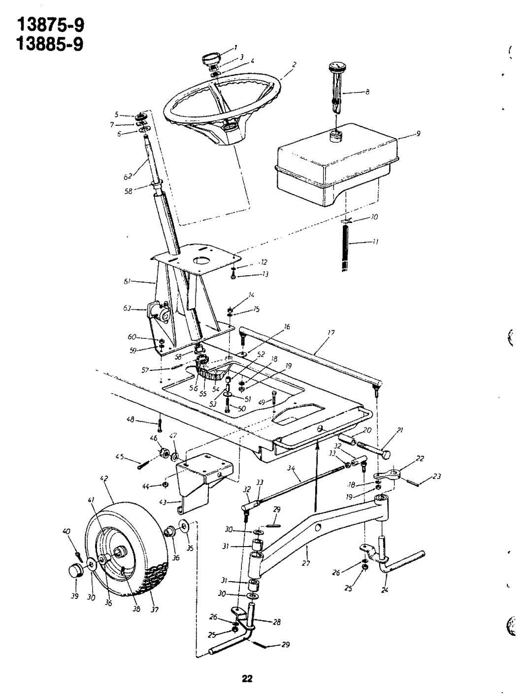 Bolens 13885-9, 13875-9 manual 