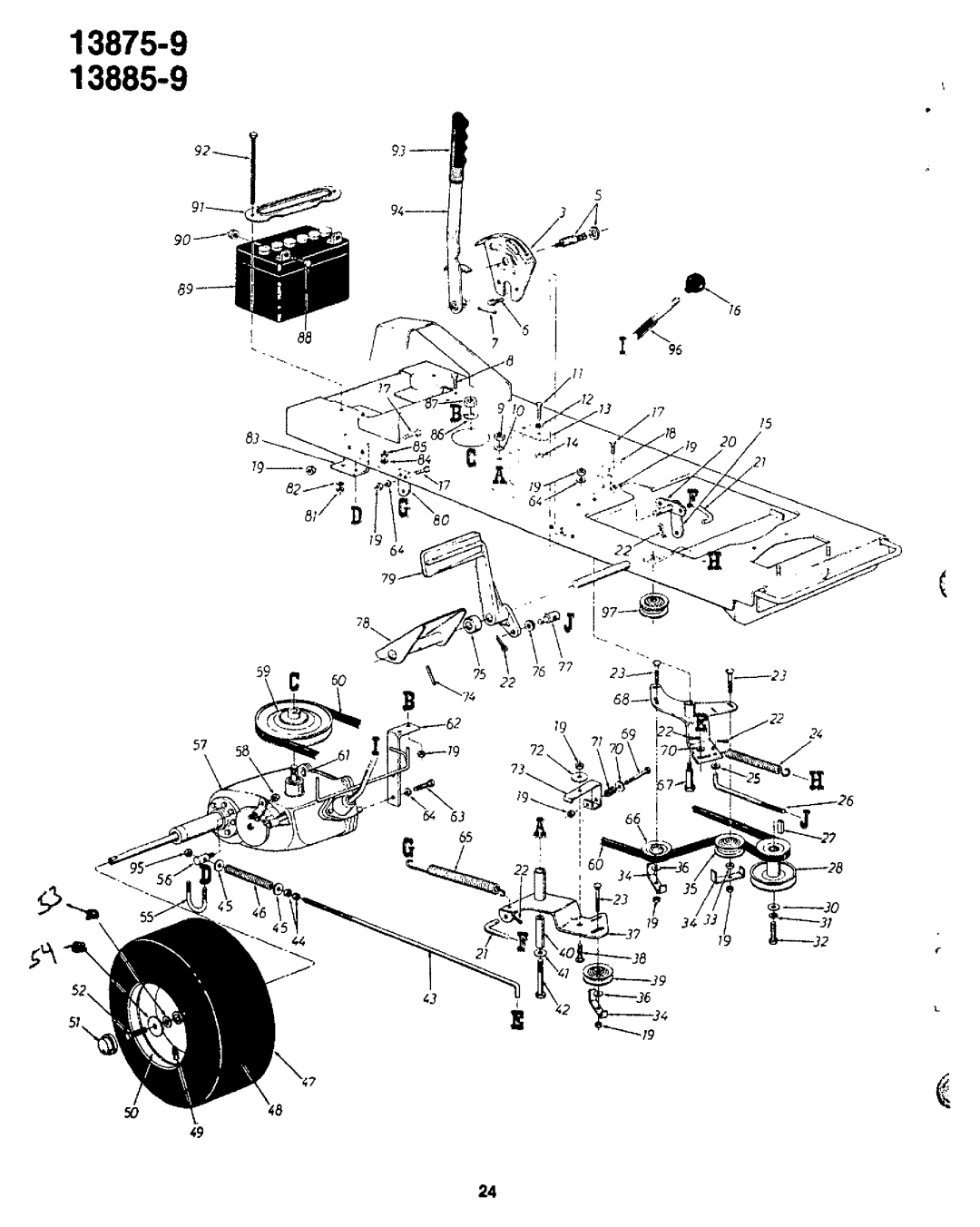 Bolens 13885-9, 13875-9 manual 