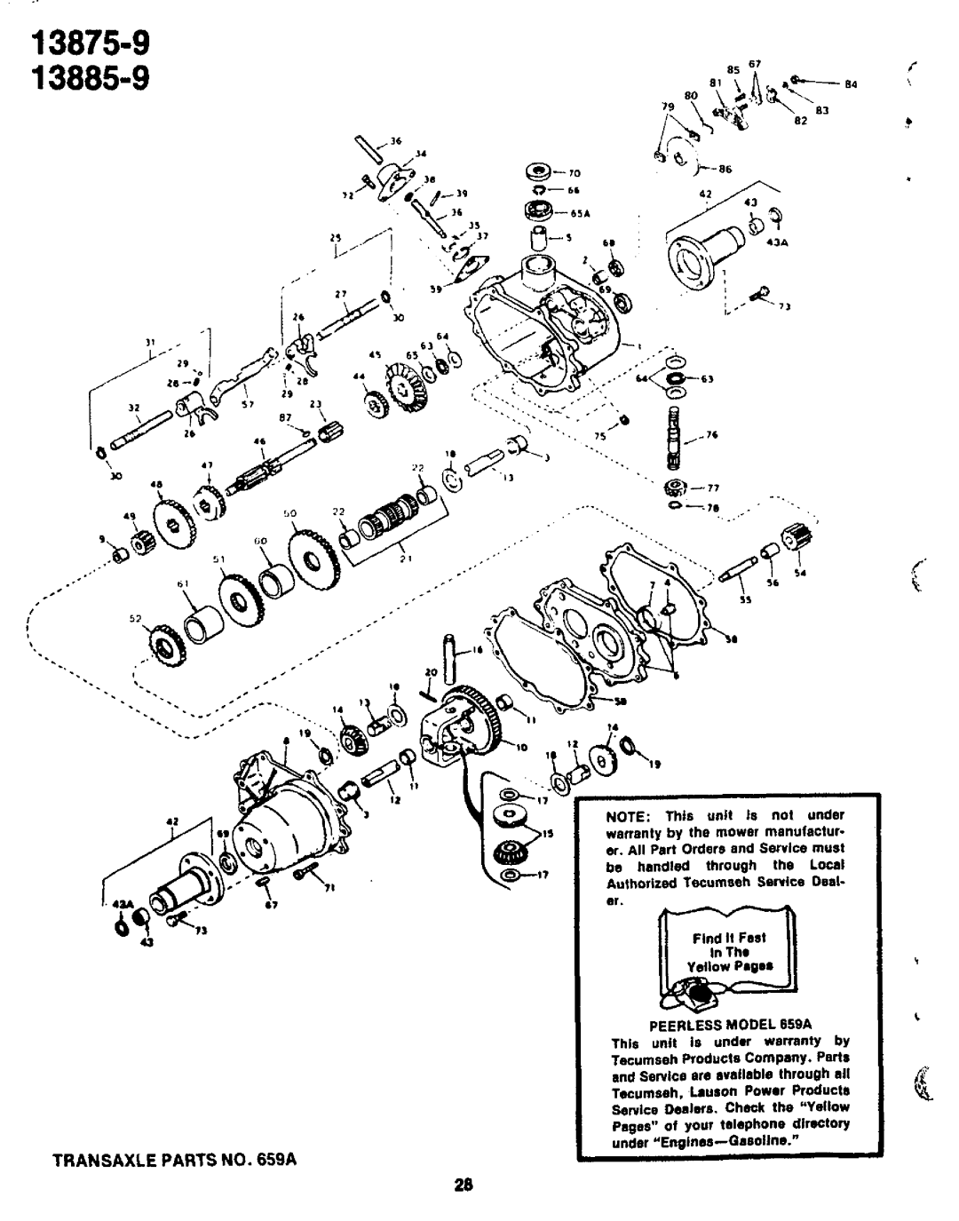 Bolens 13885-9, 13875-9 manual 